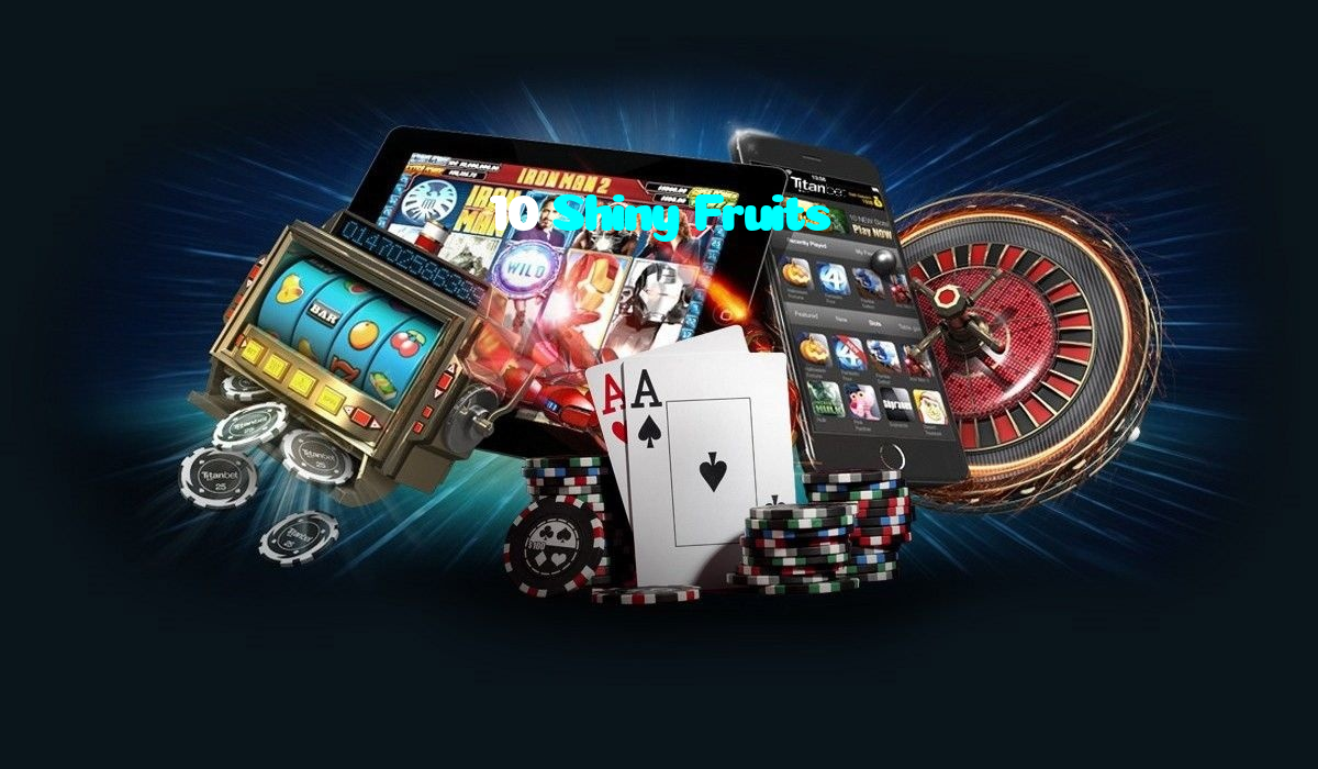 10 Shiny Fruits casino presented on mobile device in Pakistan with slots and live games